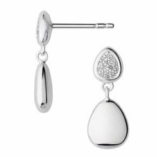 Load image into Gallery viewer, Links of London Authentic Hope Sterling Silver and Diamond Pave Earrings
