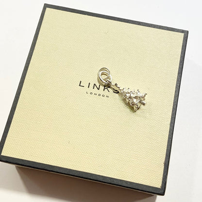Sterling Silver Links of London OH MY GOSH!! Christmas Tree Charm, original packaging.