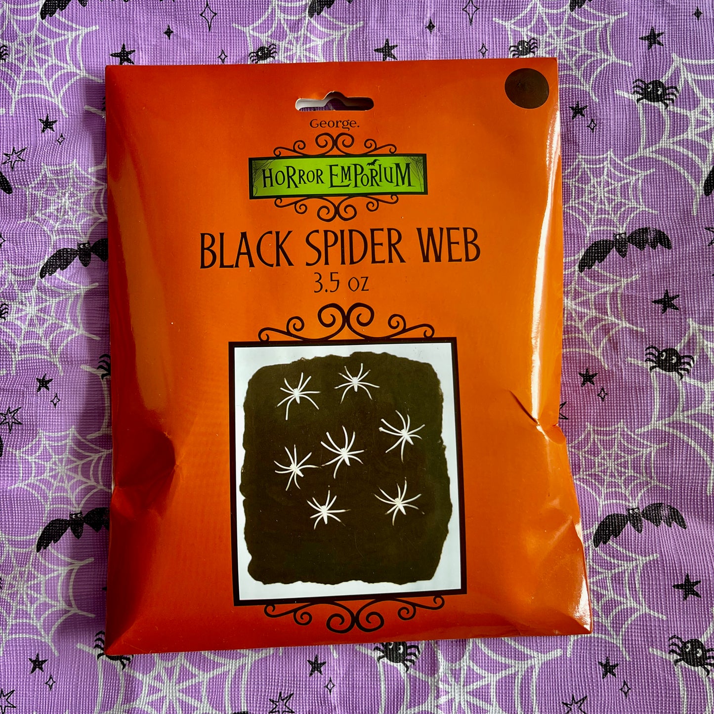 Black Spider Web for decoration only