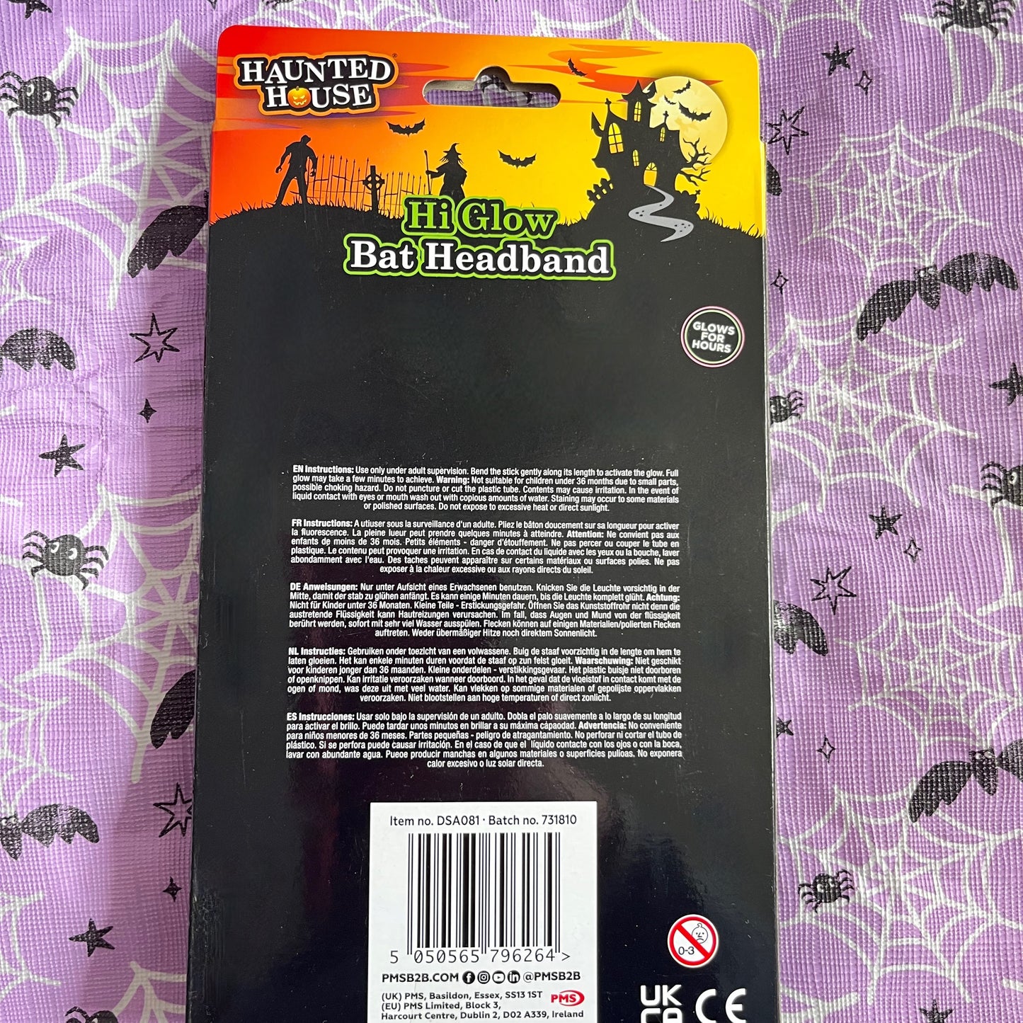 Hi Glow Bat Headband by Haunted House