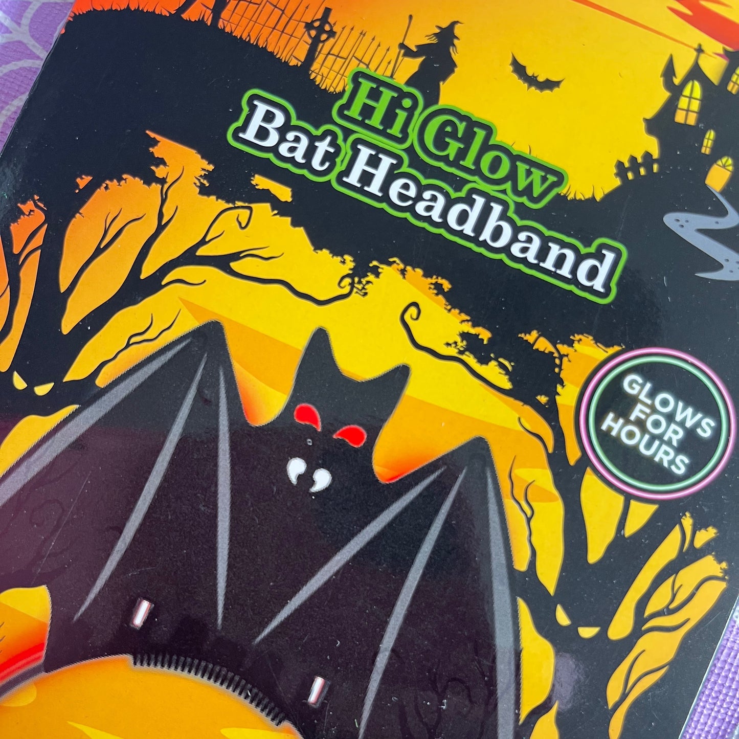 Hi Glow Bat Headband by Haunted House