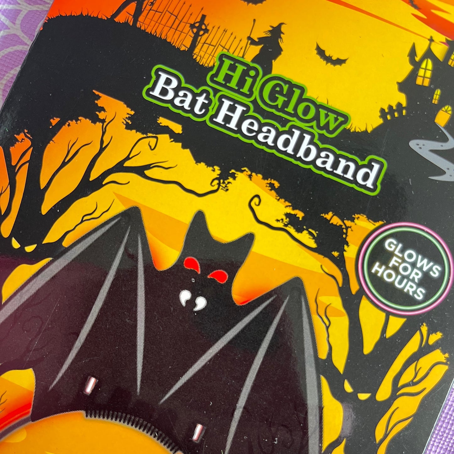 Hi Glow Bat Headband by Haunted House