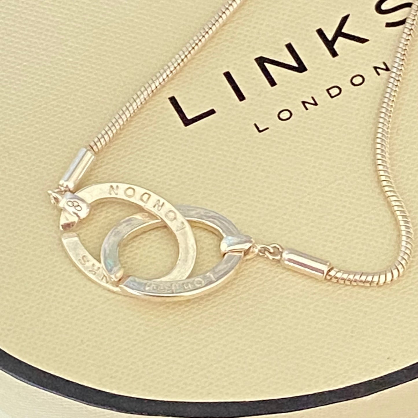 Links of London Snake chain with an Amber style pendent