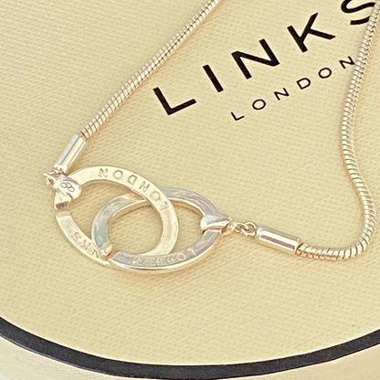 Links of London Snake chain with an Amber style pendent