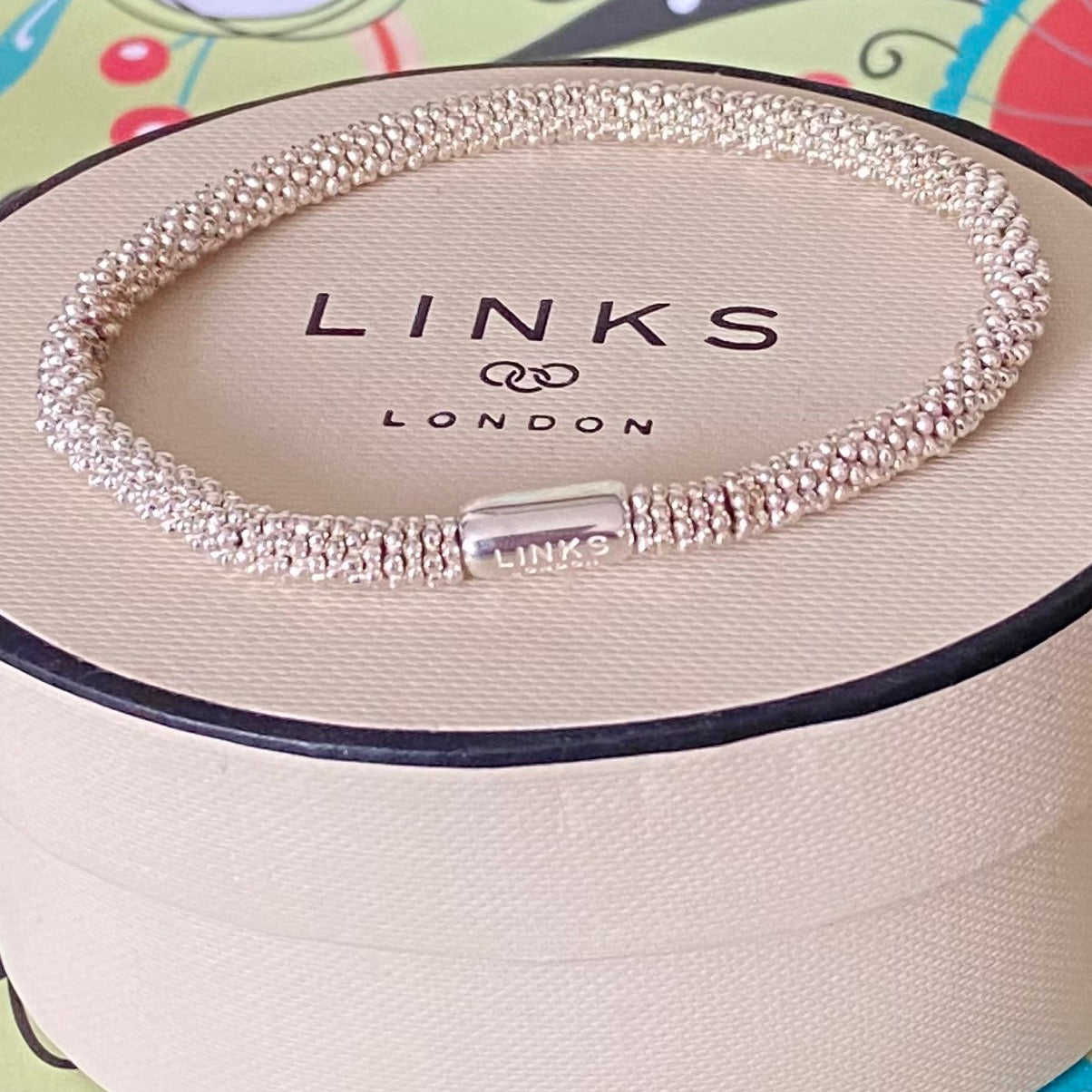 Effervescent Delicate Links of London Sterling Silver Bracelet -Medium 17cm