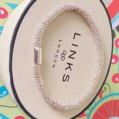 Effervescent Delicate Links of London Sterling Silver Bracelet -Medium 17cm