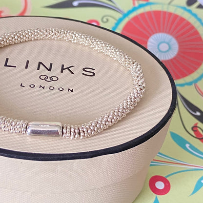 Effervescent Delicate Links of London Sterling Silver Bracelet -Medium 17cm