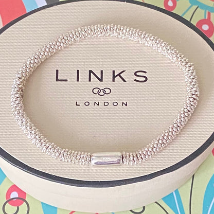 Effervescent Delicate Links of London Sterling Silver Bracelet -Medium 17cm