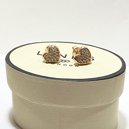 Links of London Sterling Silver Diamond Earrings with 18ct Gold Vermeil Finish