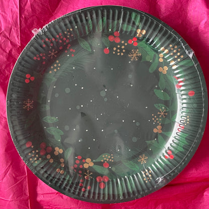 12 x Christmas Party Plate