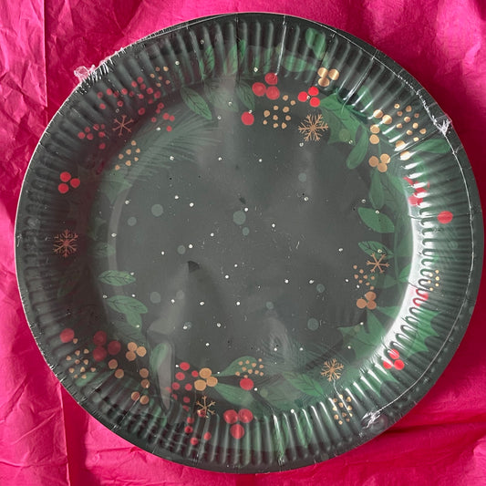 12 x Christmas Party Plate