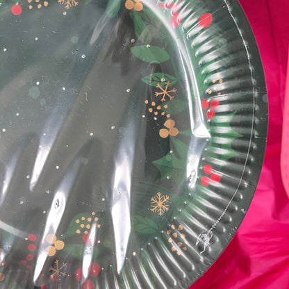 12 x Christmas Party Plate