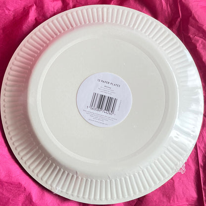 12 x Christmas Party Plate