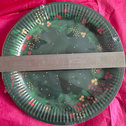 12 x Christmas Party Plate
