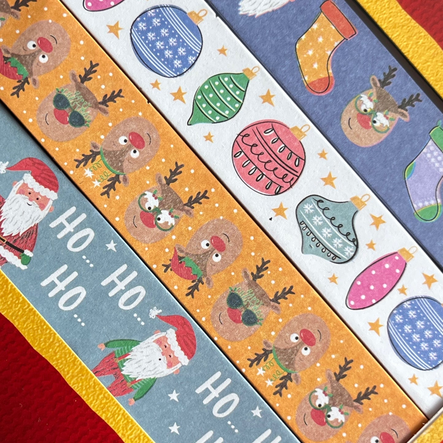Festive Christmas Paper Chains 90 gummed strips