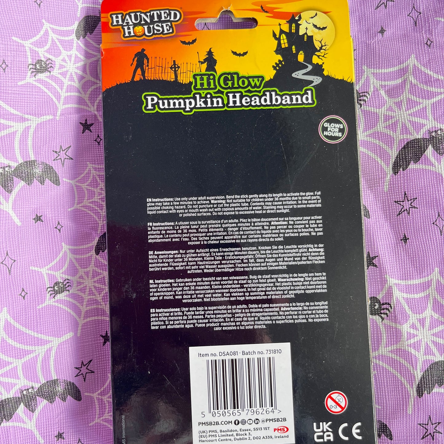 Hi Glow Pumpkin Headband by Haunted House