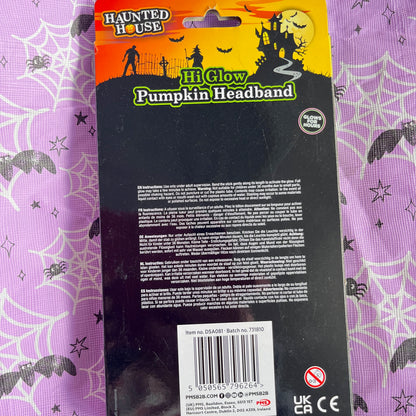 Hi Glow Pumpkin Headband by Haunted House