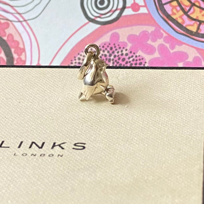 Very Rare, Perfect Condition, Original Links of London Robin Charm crafted from Sterling Silver, Hallmarked and weighs 5g.