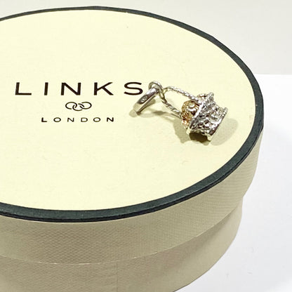 Very Rare Sterling Silver Links of London Flower Basket Charm