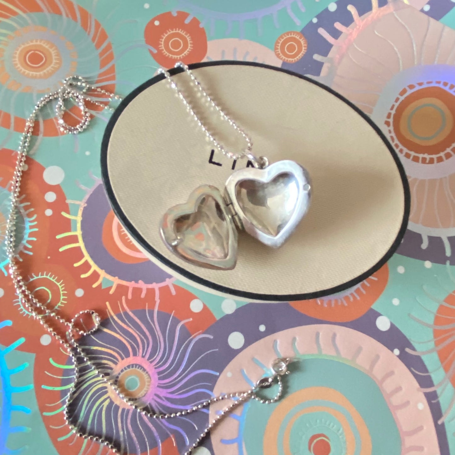 Links of London Chain & Heart photo Locket