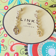 Authentic Links of London Sterling Silver Love Knot Earrings