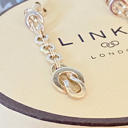 Authentic Links of London Sterling Silver Love Knot Earrings
