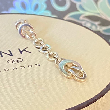 Authentic Links of London Sterling Silver Love Knot Earrings
