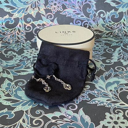 Authentic Links of London Sterling Silver Love Knot Earrings