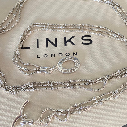 Links of London Necklace with Cubic Zirconia encrusted Lock Design Pendent
