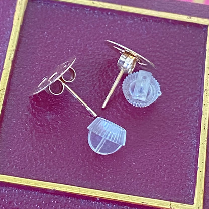 Smiley Face 9ct yellow gold Delicate Studs Earrings