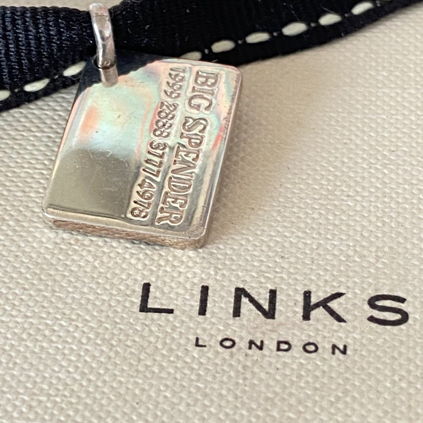 Links of London Sterling Silver Bank Card Charm