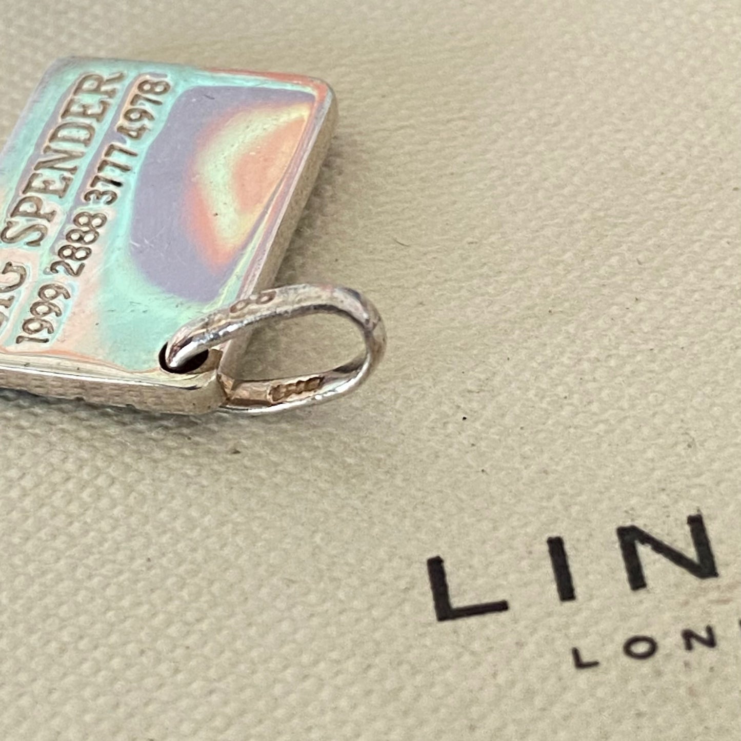 Links of London Sterling Silver Bank Card Charm