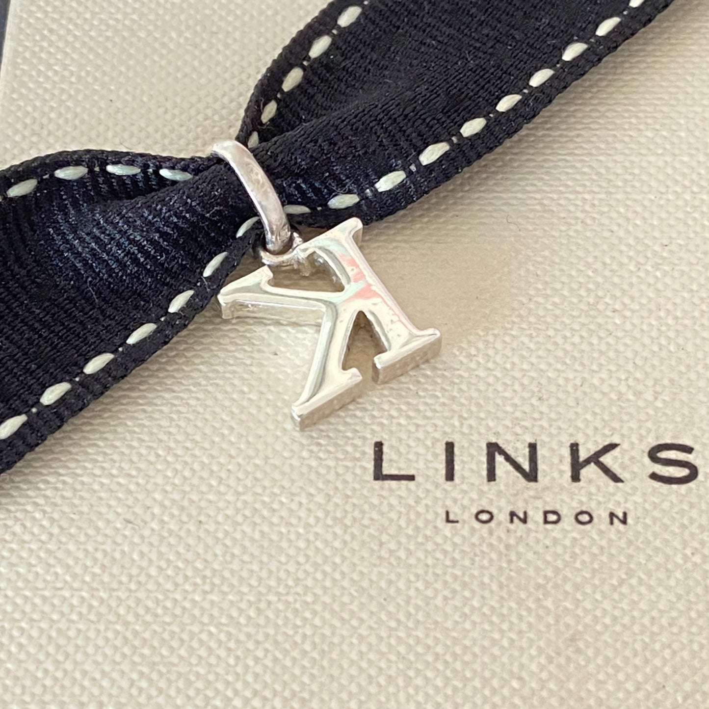 Sterling Silver Links of London Letter K
