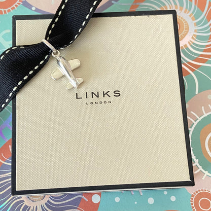 Preloved.  Links Of London Sterling Silver Plane.