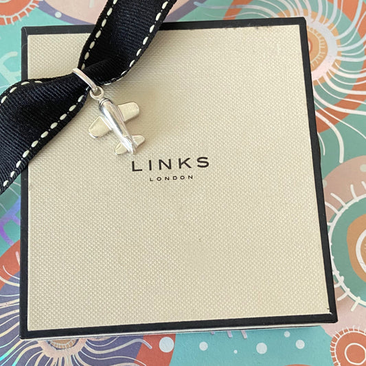 Preloved.  Links Of London Sterling Silver Plane.