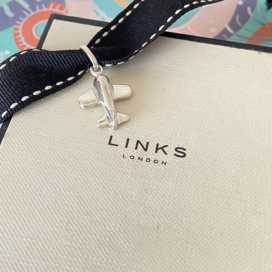 Preloved.  Links Of London Sterling Silver Plane.