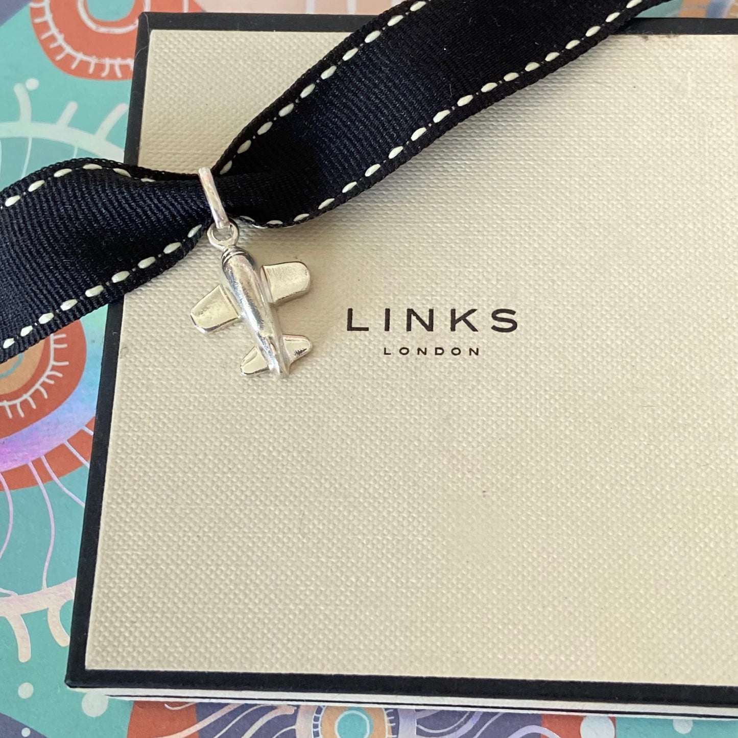 Preloved.  Links Of London Sterling Silver Plane.