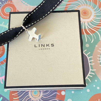 Preloved.  Links Of London Sterling Silver Plane.
