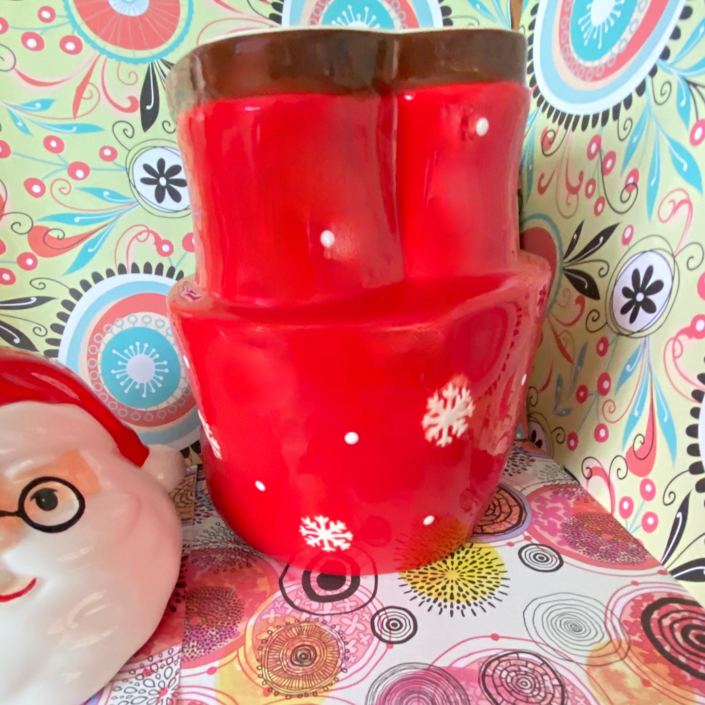 Ceramic Father Christmas Cookie Jar