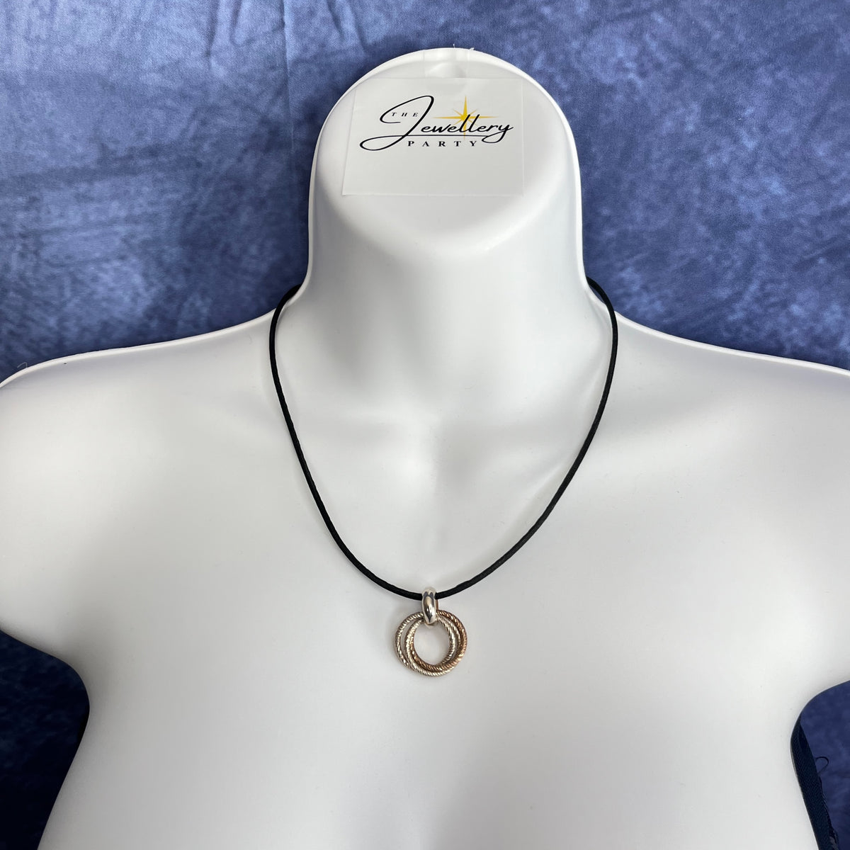Aurora Links of London Sterling Silver, Silk and 18kt Gold Vermeil Cluster Necklace New!  Be the first to Love this.