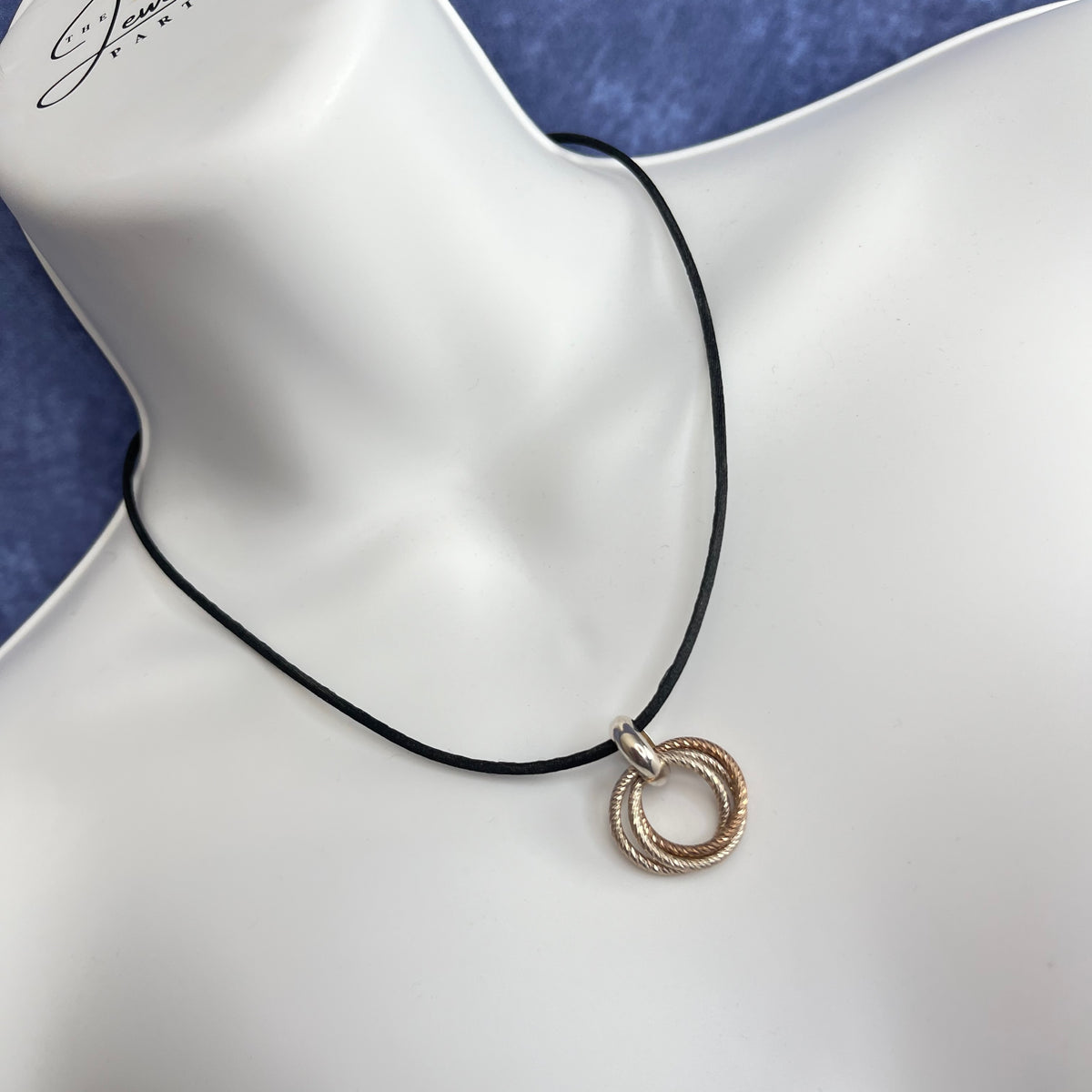 Aurora Links of London Sterling Silver, Silk and 18kt Gold Vermeil Cluster Necklace New!  Be the first to Love this.