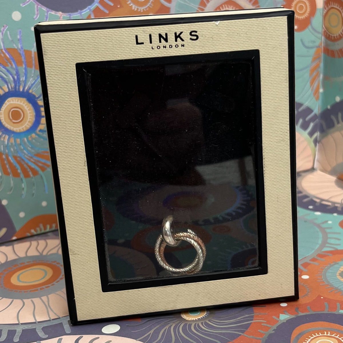 Aurora Links of London Sterling Silver, Silk and 18kt Gold Vermeil Cluster Necklace New!  Be the first to Love this.