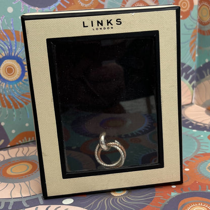 Aurora Links of London Sterling Silver, Silk and 18kt Gold Vermeil Cluster Necklace New!  Be the first to Love this.