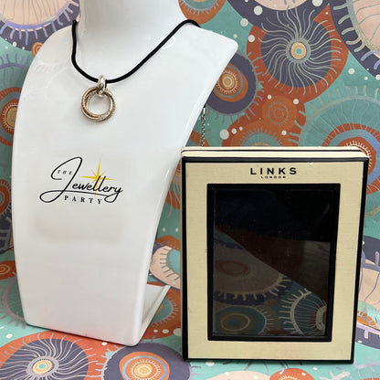 Aurora Links of London Sterling Silver, Silk and 18kt Gold Vermeil Cluster Necklace New!  Be the first to Love this.