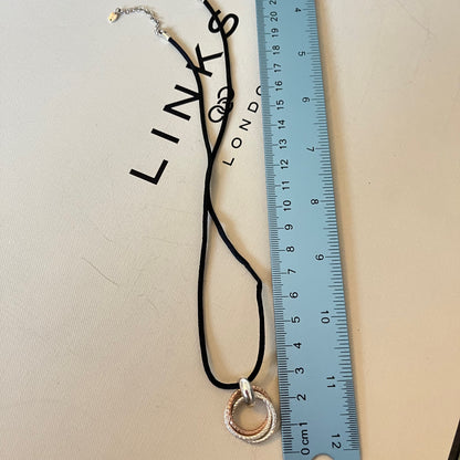 Aurora Links of London Sterling Silver, Silk and 18kt Gold Vermeil Cluster Necklace New!  Be the first to Love this.