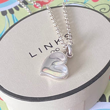 Load image into Gallery viewer, Links of London Sterling Silver Belcher Necklace with Senorita clasp with a Love Heart Pendent
