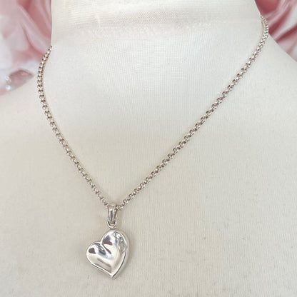 Links of London Belcher Necklace with a Love Heart Pendent