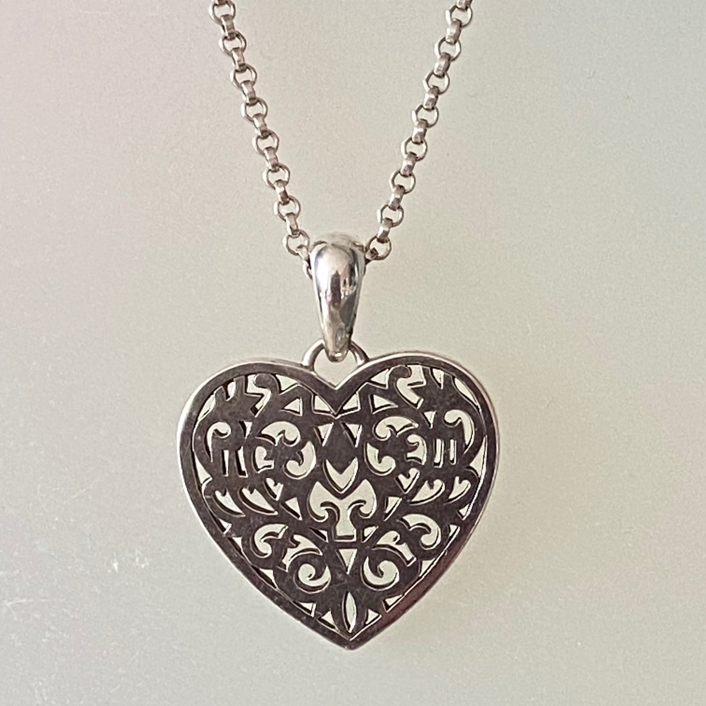 Links of London Necklace with a Tapestry Heart Pendent