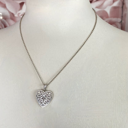 Links of London Necklace with a Tapestry Heart Pendent