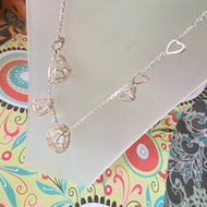 Authentic Links of London Sterling Silver Flutter and Wow  Silver Necklace